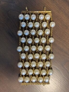 Chanel Vintage 10 strand pearl bracelet
